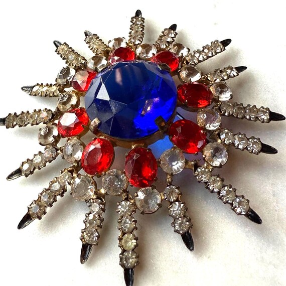 ADELE SIMPSON Sterling Silver Starburst Brooch - image 3