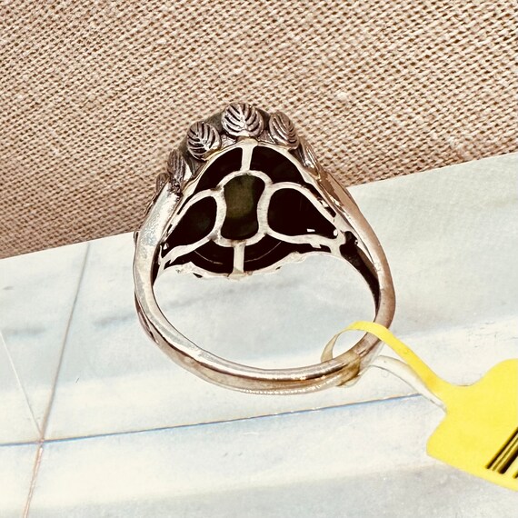 Signed 925 Sterling Silver Ruby Zoisite Ring ~ Sz… - image 5