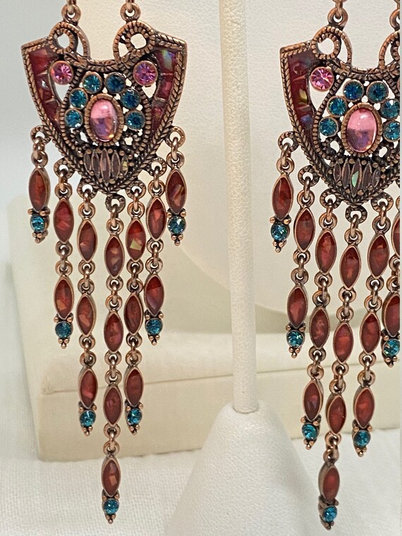 Vintage Designer Joan Rivers Jeweled and Enamel C… - image 2
