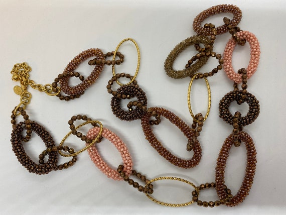 Joan Rivers Beaded & Gold 34" Loop Necklace