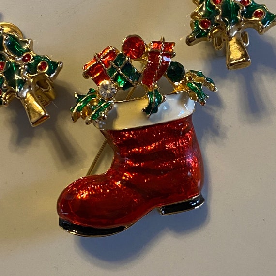 Vintage Christmas Jewelry Lot - image 3