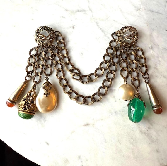 ADELE SIMPSON Dangling Charm Chatelaine Baroque B… - image 1