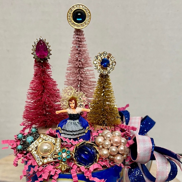 Holiday “Jeweled  Christmas!” Assemblage