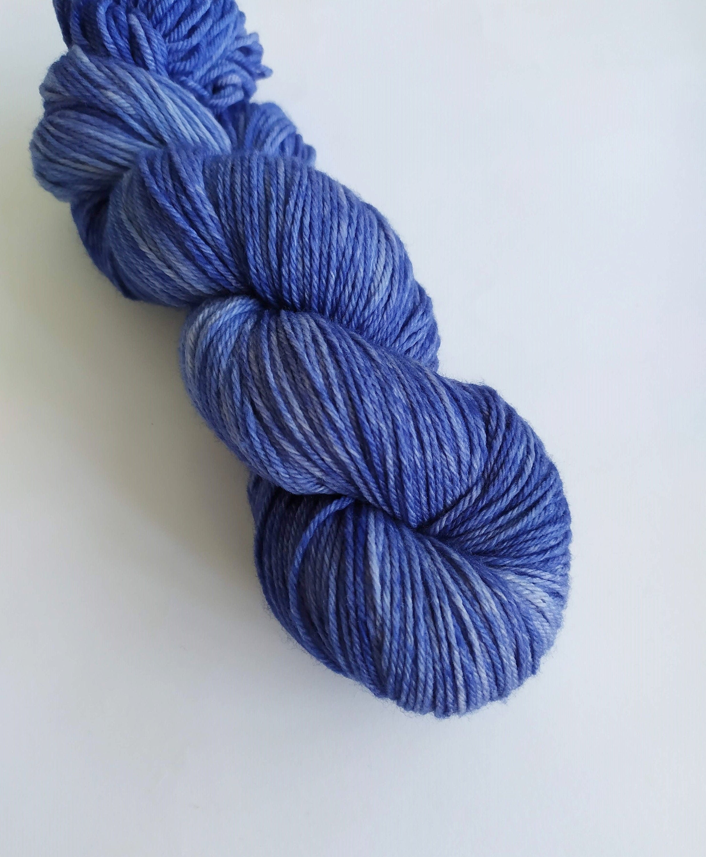 COBALT BLUE sock fingering yarn / merinonylon hand dyed yarn Etsy