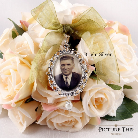 Memorial Charm for Bridal Bouquet, Wedding Bouquet Charm 