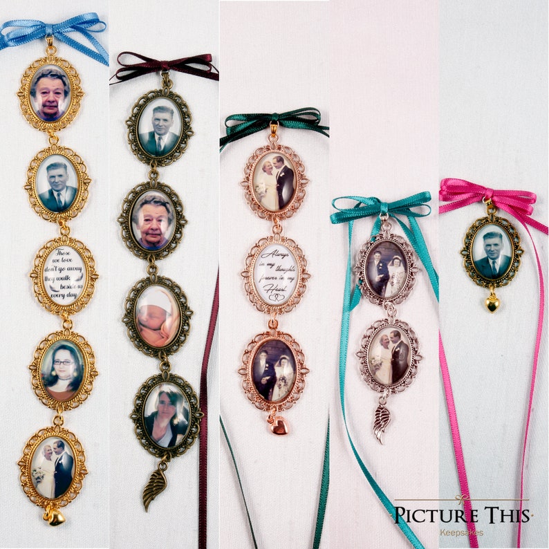 Custom Bouquet Charm Wedding Bouquet Charm Gold Photo Charm Etsy