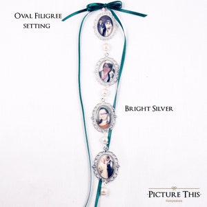 Custom Bouquet charm, Wedding Bouquet charm, Personalised bouquet charm, Double bouquet charm, Triple Bouquet Charm, Memorial Photo Charm. image 1