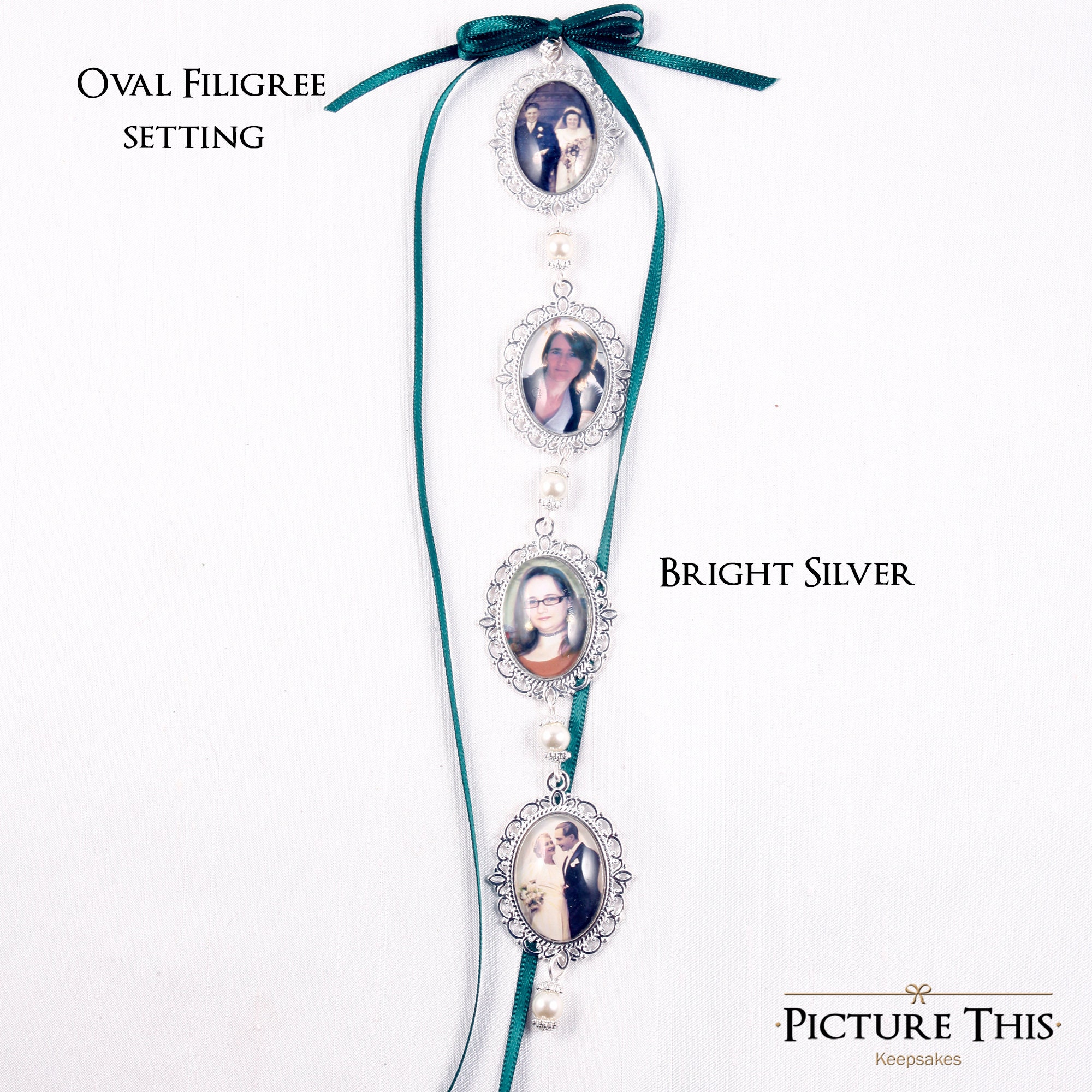 Double Sided Heart Bouquet Charm – Onememorylane