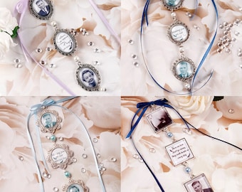 Custom Bouquet charm, Wedding Bouquet charm, Personalised bouquet charm, Double bouquet charm, Triple Bouquet Charm, Memorial Photo Charm.