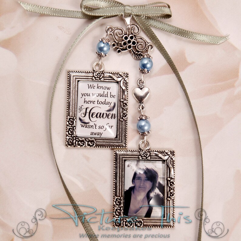 Bouquet Photo Charm Custom Photo Charm Bouquet Pendant Etsy