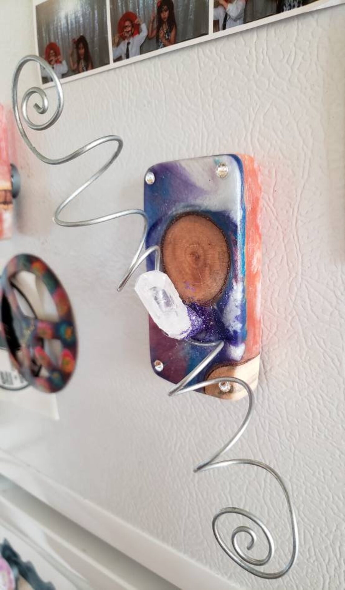 Epoxy Resin Wood Holder/Fridge Decor Etsy