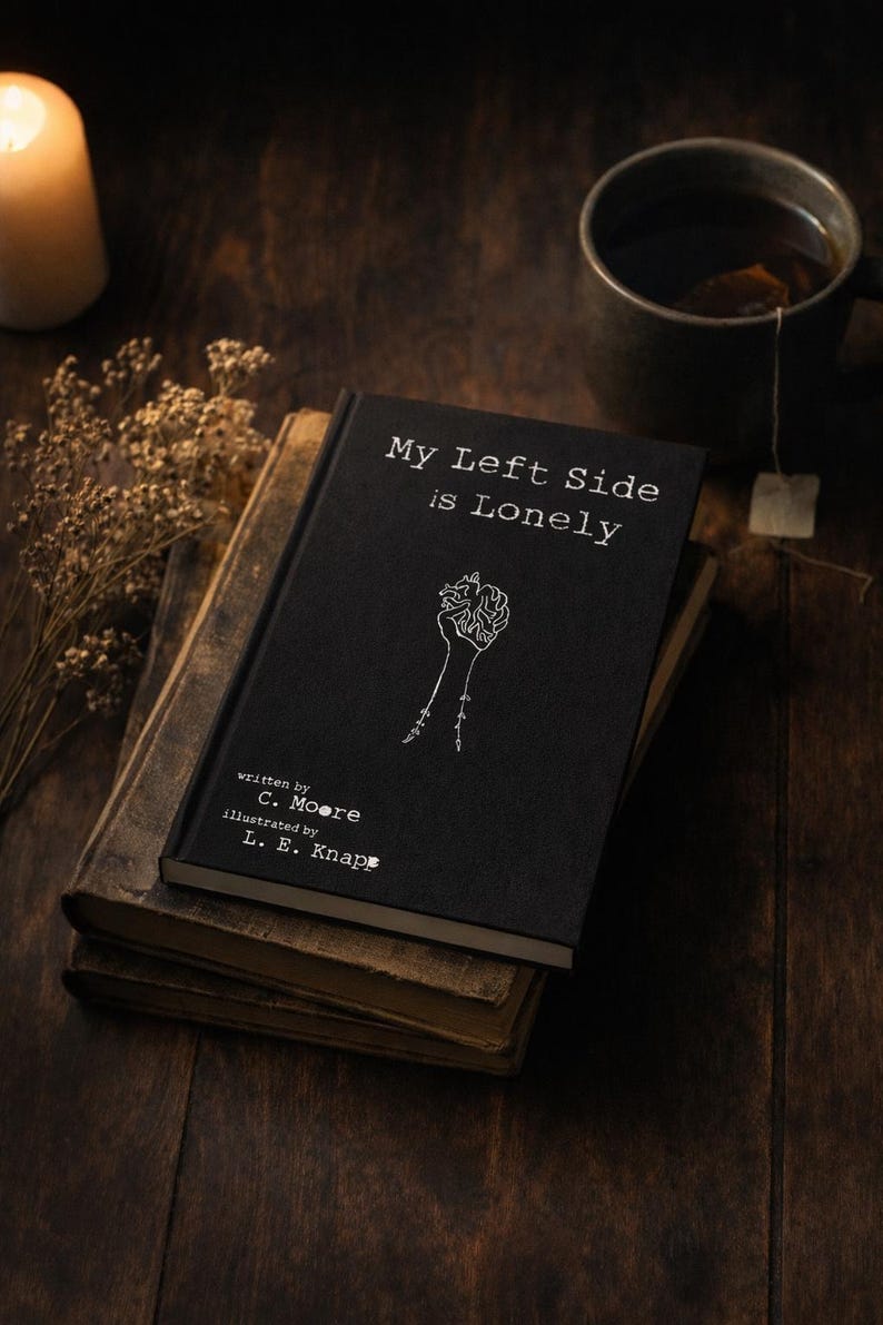 Edición firmada: Mi lado izquierdo está solo – Ficción literaria reflexiva en tapa dura – Regalo perfecto para los amantes de los libros imagen 1