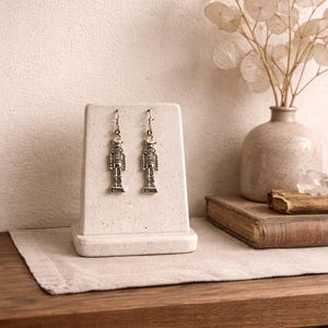Mini Nutcracker Earrings – Handmade Holiday Jewelry – Christmas Party Accessories