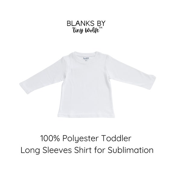 Toddler Sublimation TShirt, Sublimation Shirt, Sublimation Tee, White  Toddler Tee, Sublimation Blank, Crew Neck Shirt, Shirt for Sublimation