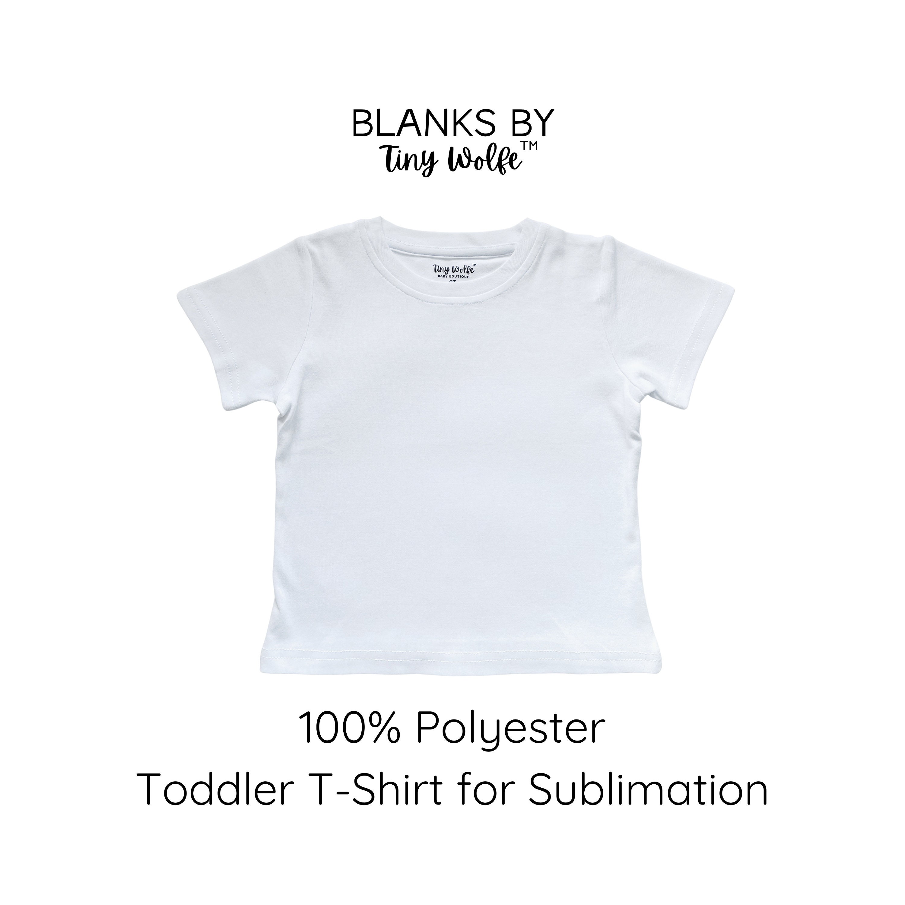 Toddler T-Shirts - White - 100% Polyester
