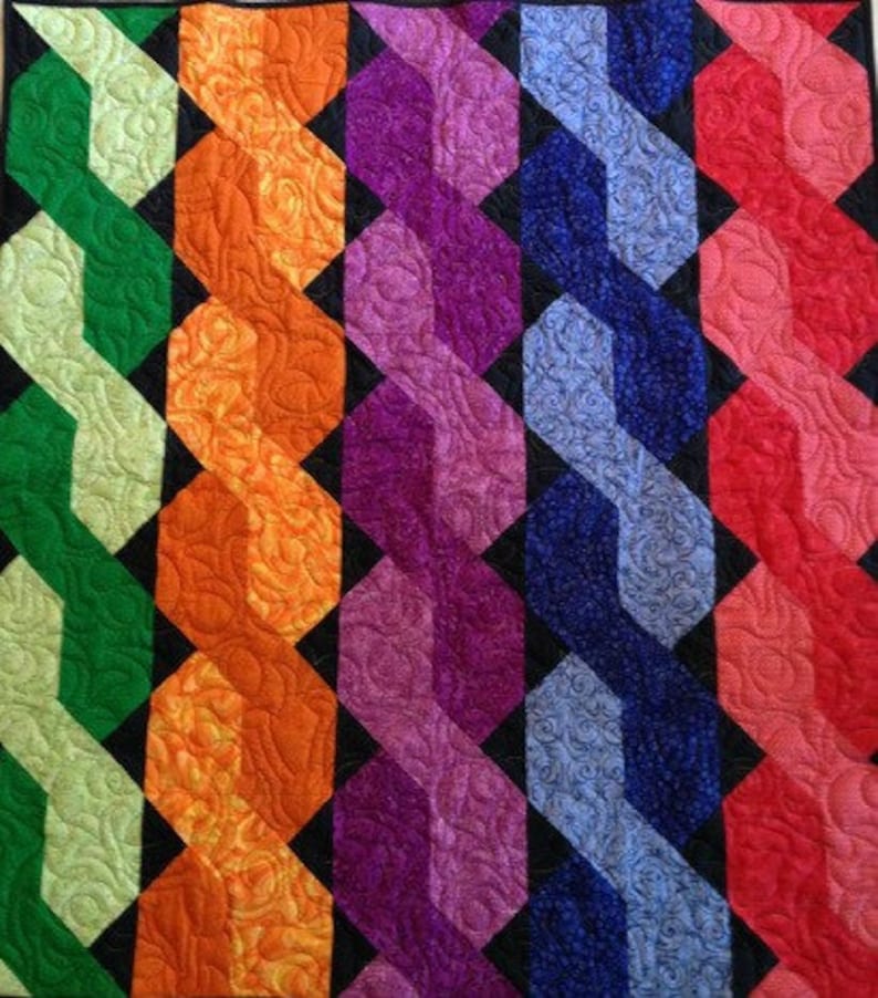 Bright Multicolored Baby Quilt Etsy