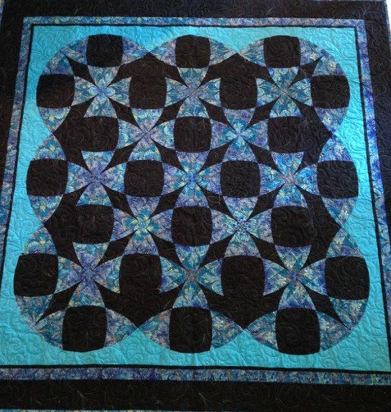 Blue Peacock Quilt Etsy