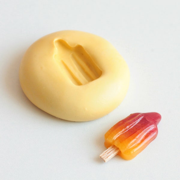 Moule silicone glaçe à l'eau fusée glaçon popsicle 1,6cm. Pour fimo, résine, airclay, création miniatures