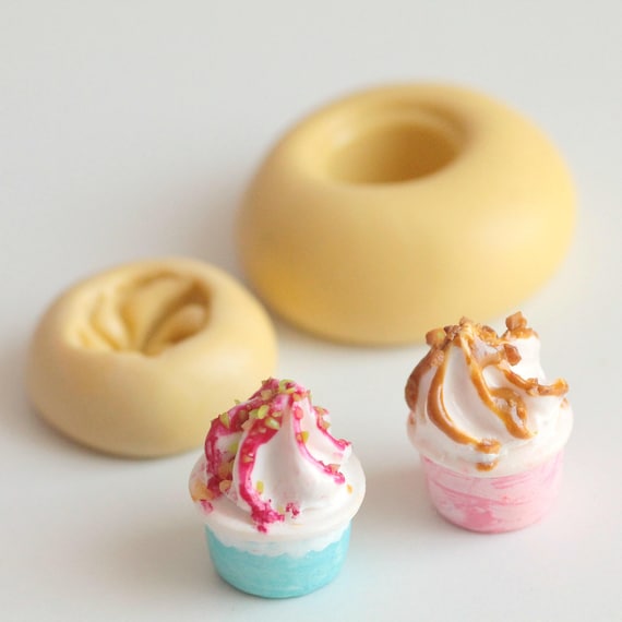 Silicone Mold Ice Cream Pot, Frozen Yogurt, Sunday, Whipped Cream