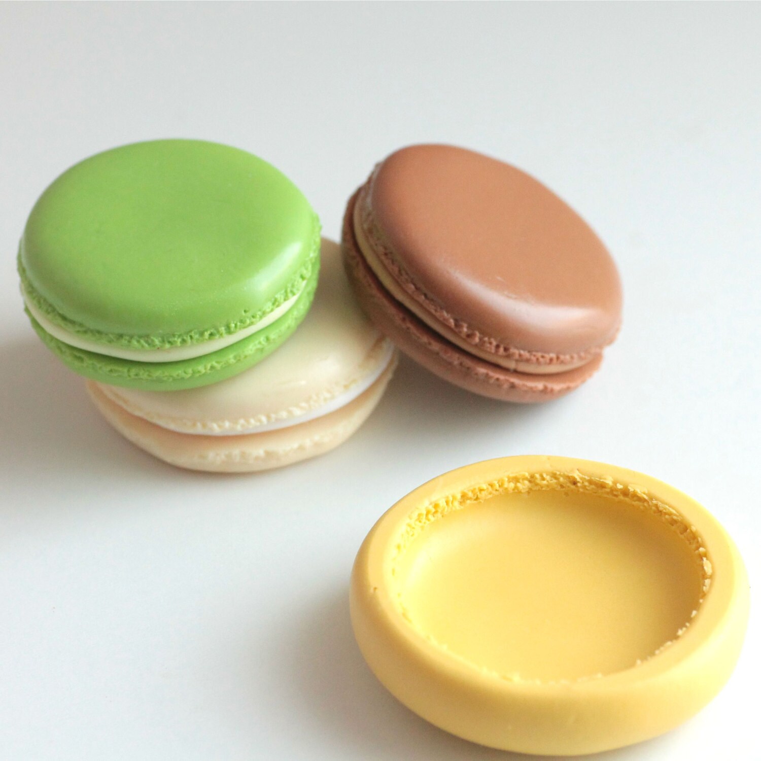 Moule En Silicone Pour Fimo - Forme Biscuit/Macaron - Fait Main - Neuf