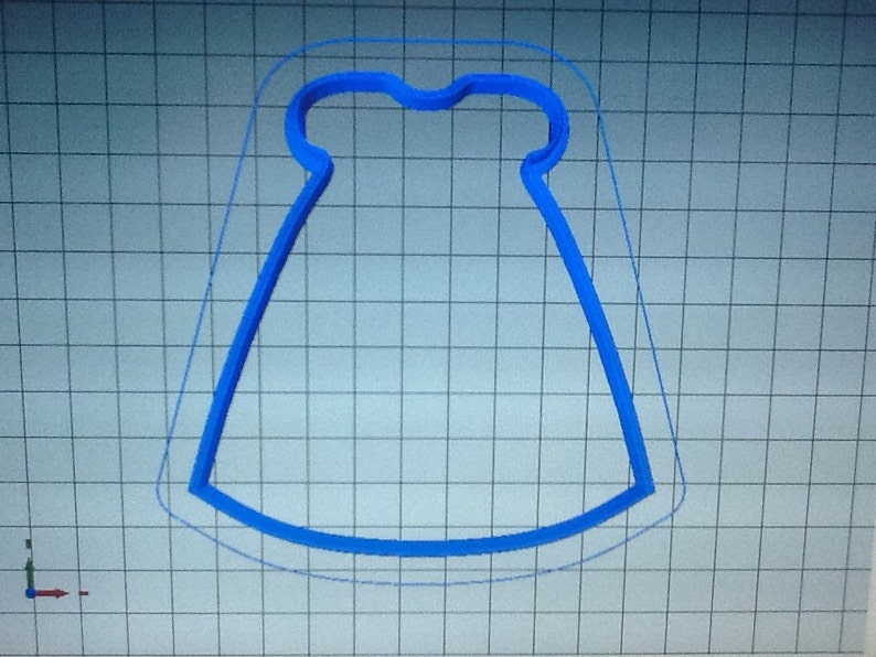 Christening Dress Cookie Cutter Etsy