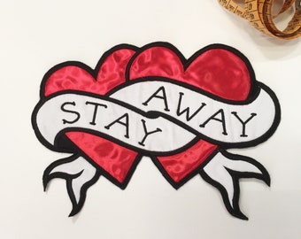 Stay Away Sew On Backpatch