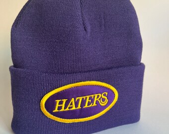 Cappello Viola Toppa Haters