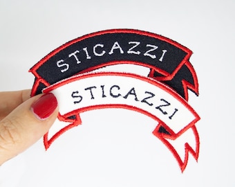 Sticazzi  Banner Sew On Patch