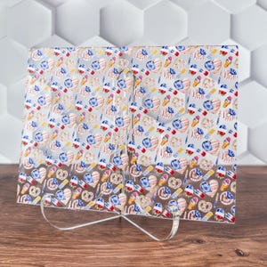 4th of July Snack UV Printed Acrylic Sheets | Patterned Acrylic for Laser Cutting, Jewelry Making, DIY | 1/8&quot; Thick | Glitter, Holographic