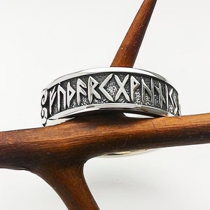 Big Viking Rune Ring.Runes.Futhark.Viking runes.Rune ring.Elder futhark.Asatru.Nordic.Runes and meanings.Rune ring.Vikings.Rune jewelry. image 1