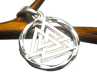 Embrace Viking Heritage with Our Valknut Pendant: Handcrafted Nordic Jewelry Rich in History and Symbolism!