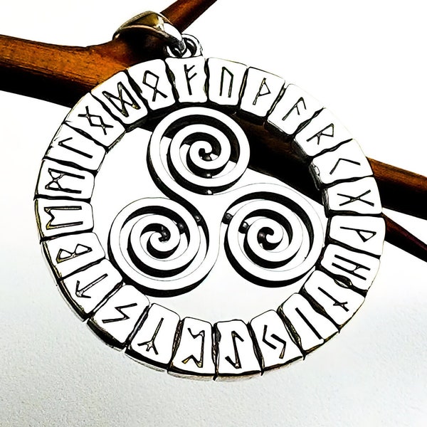 Silver Celtic Triskele Symbol - Spirals of Life. Silver Triskele Charm - Celtic Mystique. Celtic Knot Pendant - Silver Triskele Charm.