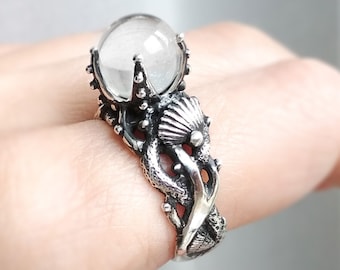 Take the Plunge into Style with Our Exclusive Silver 925 Seahorse Ring - Perfect for Ocean Lovers!