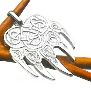 Mutiger Bären-Liebhaber-Anhänger - Einzigartiger Schmuck für den abenteuerlichen Geist. Auffallender Grizzly Pfoten Anhänger - Perfektes Accessoire für Tierliebhaber