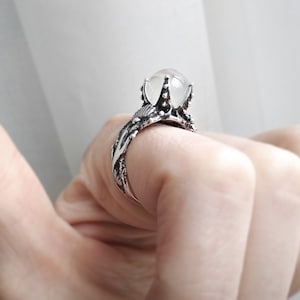 Tauchen Sie ein in Stil mit unserem exklusiven Silber 925 Seepferd Ring Perfekt für Ozean Liebhaber Bild 5