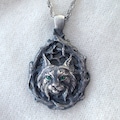 Sterling Silver 925 Lynx Pendant with Cubic Zirconia: An Artistic and Unique Cat Lover's Treasure! product logo