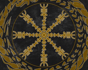 Custom Norse Bindrune Talisman  - Personalized Digital Art for Healing & Equilibrium. Norse Rune Tattoo Art - Personalized for Harmony