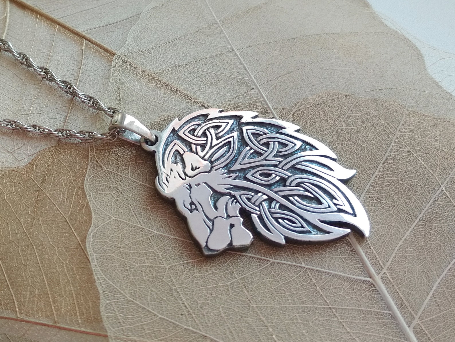 Silver Lion Pendant.lion Pendant.silver Lion Jewelry.lion Etsy