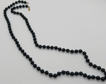 ■VINTAGE HOLLYWOOD■ Black Stone Beads Necklace VH2478NE07 il_340x270.4732889136_1vjx.jpg