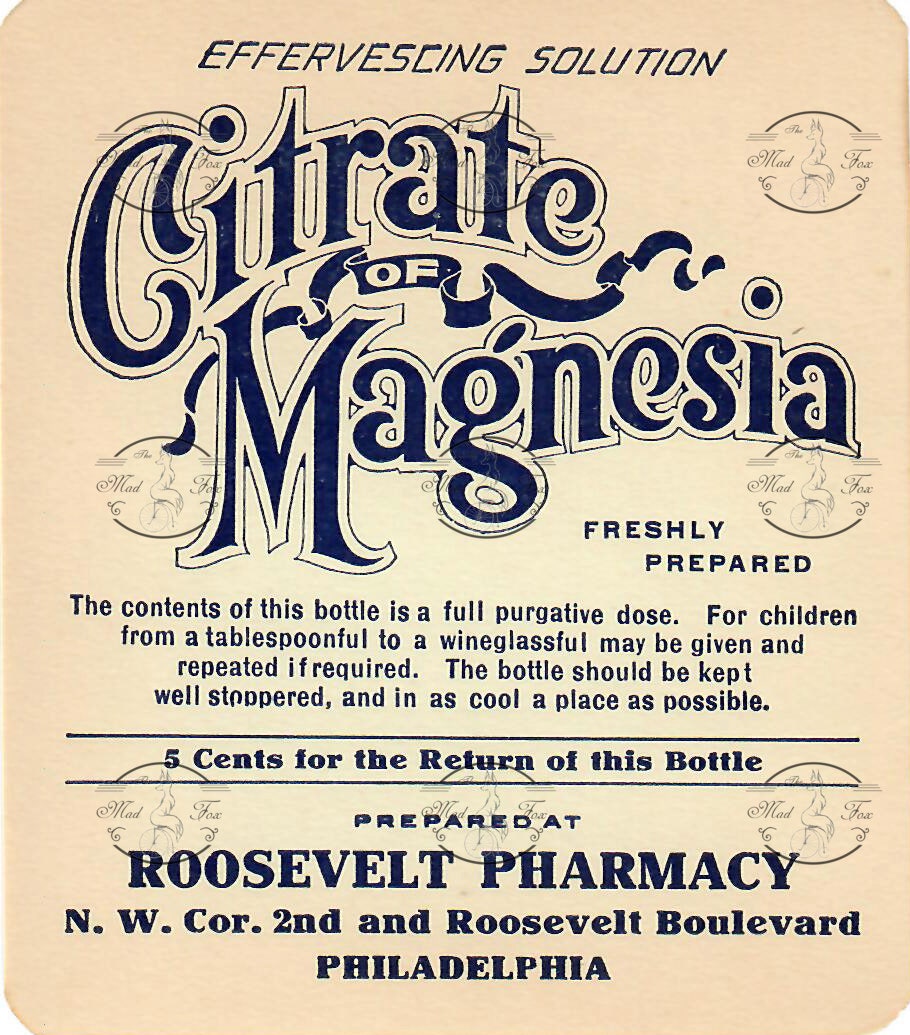 1920s Roosevelt Pharmacy Rx Labels Digital Download - Etsy
