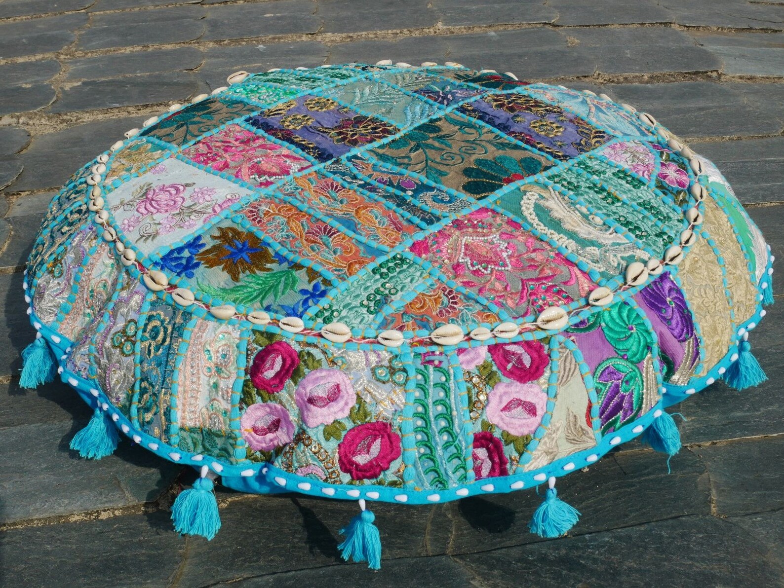 Large Floor Pillow Boho Floor Cushion Cover Indian Floor Etsy