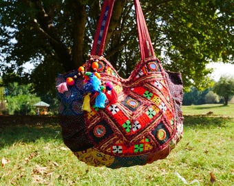 Borsa a tracolla bohémien | Borsa della pace hippie | Borse hippie all'ingrosso