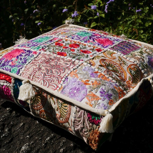 Boho Floor Pillow masala Meditation Cushion Etsy