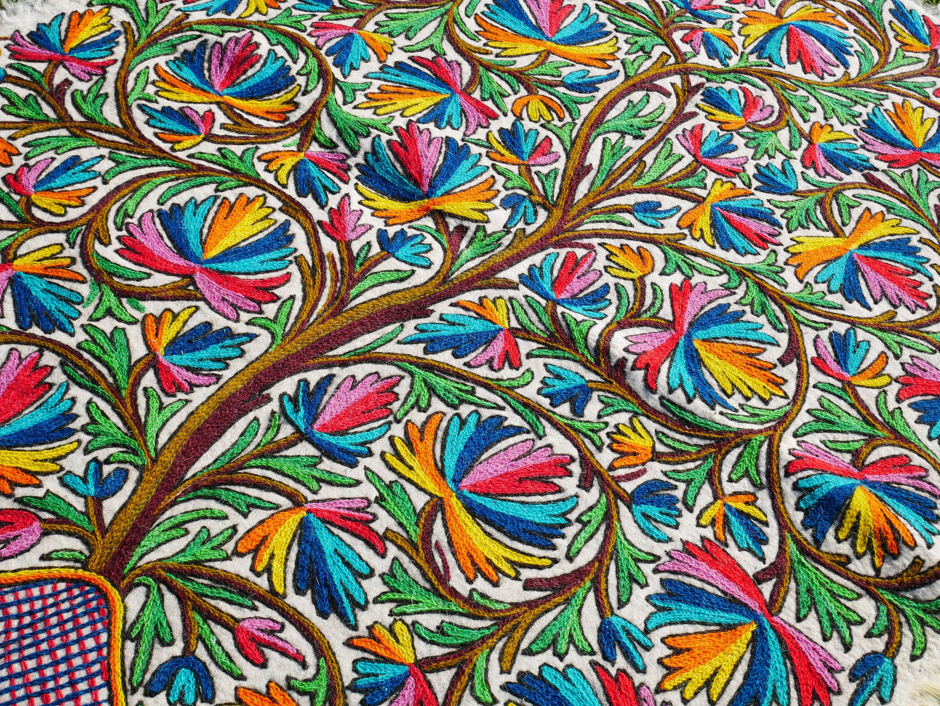Handmade colorful tree of life