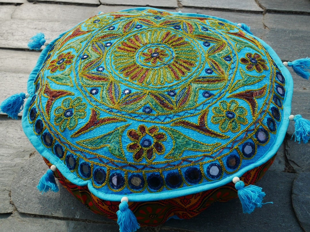 Meditation Cushion Round Floor Cushion Bohemian Decorative Cushion Boho