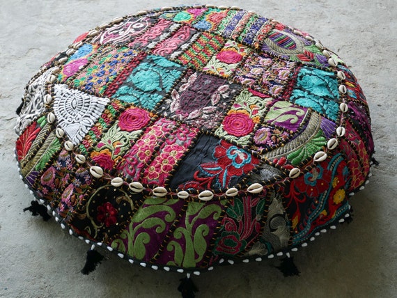 round boho pillows