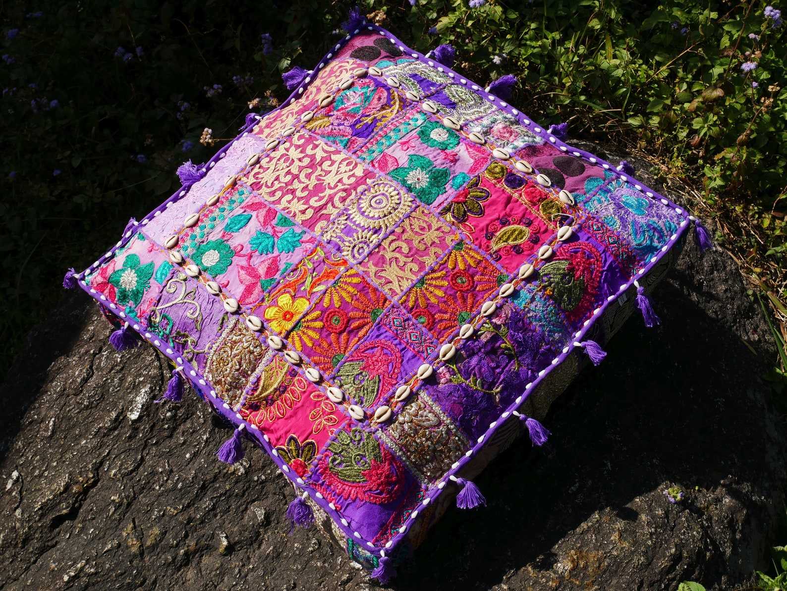 Large Floor Pillow Indian Floor Cushion Cover Boho Cushion Etsy UK