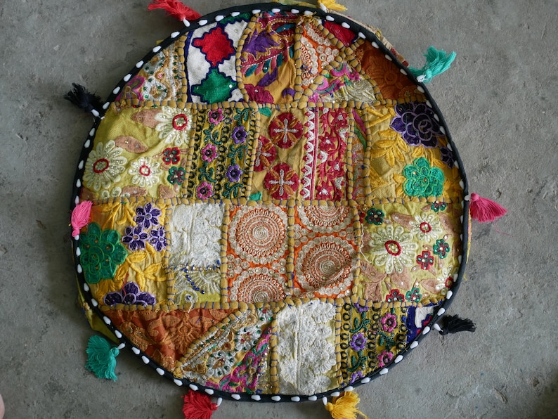 Patchwork Bodenkissen boho Sitzkissen Sitzsack Bezug indisch, orientalisch, hippie chic Bild 8