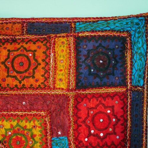Indian Toran XXL window valance | boho curtain bohemian wall tapestry | colorful orders window decor - ethnic, hippie wall decor |