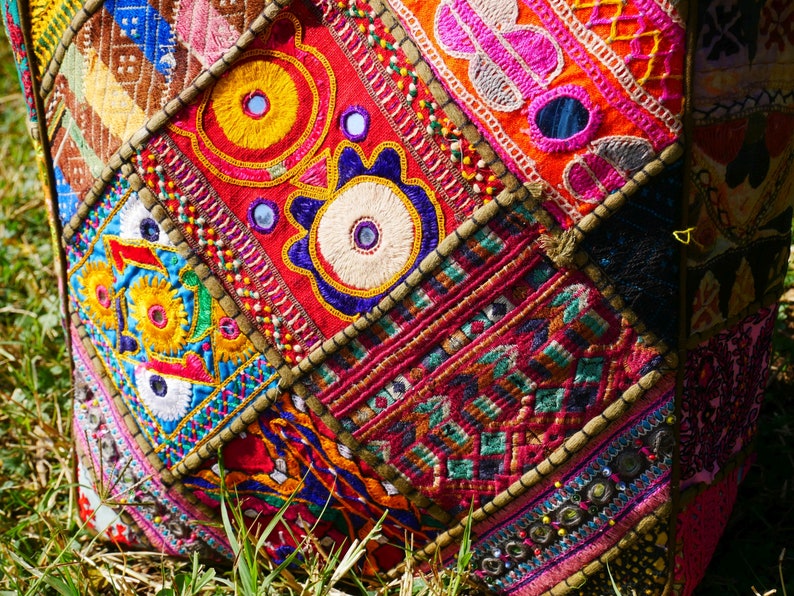 Hippie Hobo Tasche, boho Schultertasche, handgefertigte Patchwork Tasche, Beuteltasche, Festivaltasche, bunte Damentasche, Hippie ethnochic Bild 3